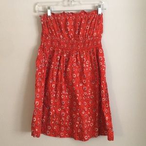 Free people strapless dress or beach cover up.